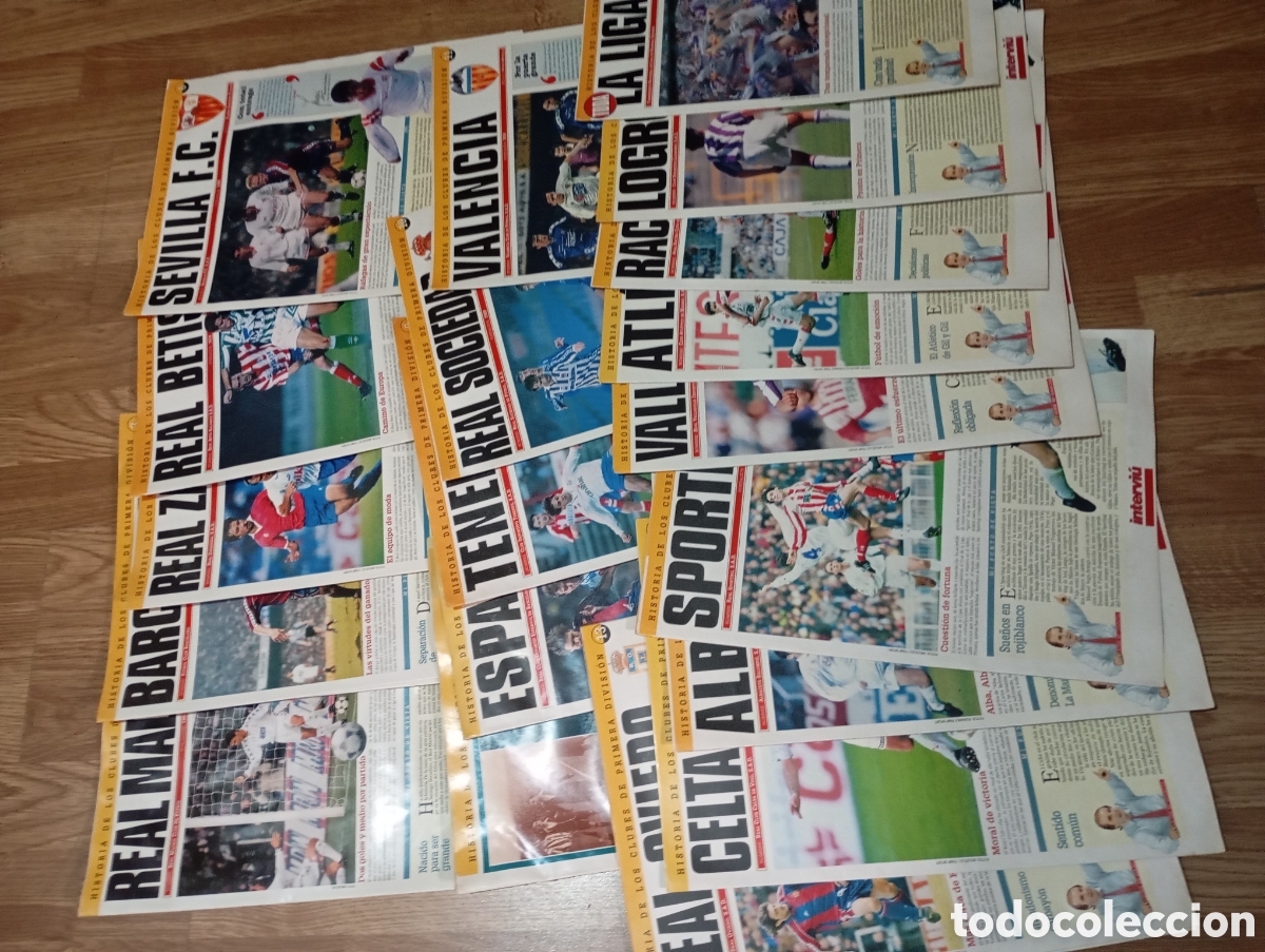 Coleccionismo deportivo: Historia de los clubes de primera divisi&oacute;n completa