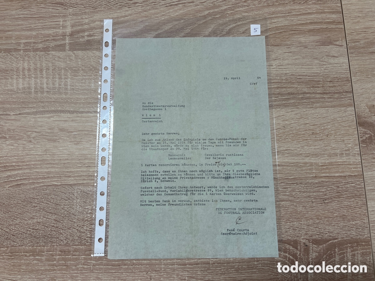CARTA DOCUMENTO FIFA