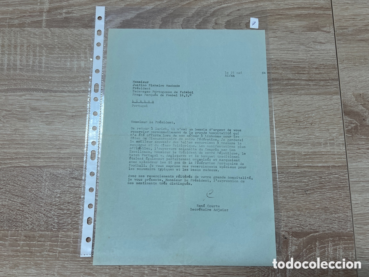 CARTA DOCUMENTO FIFA