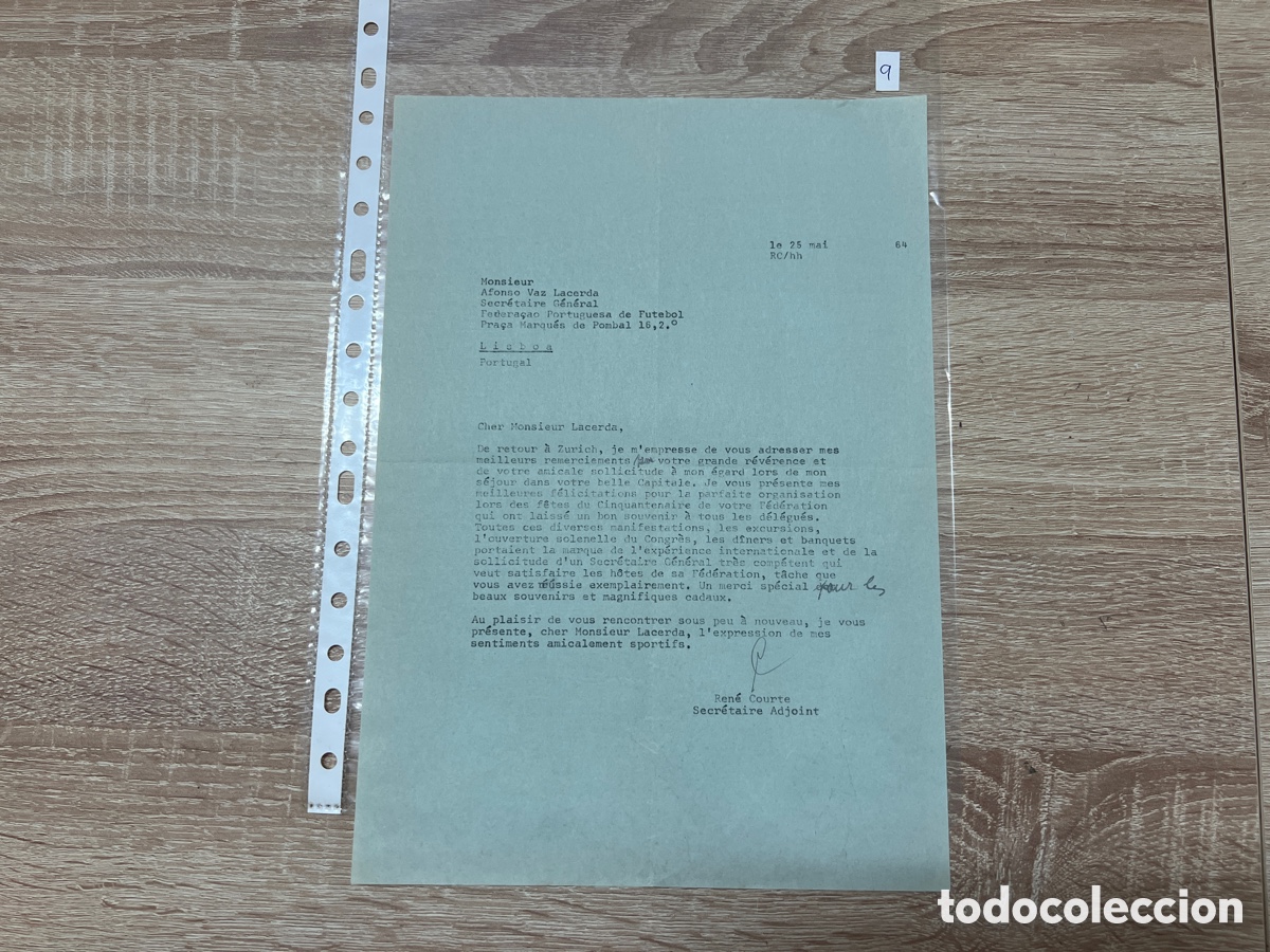 CARTA DOCUMENTO FIFA