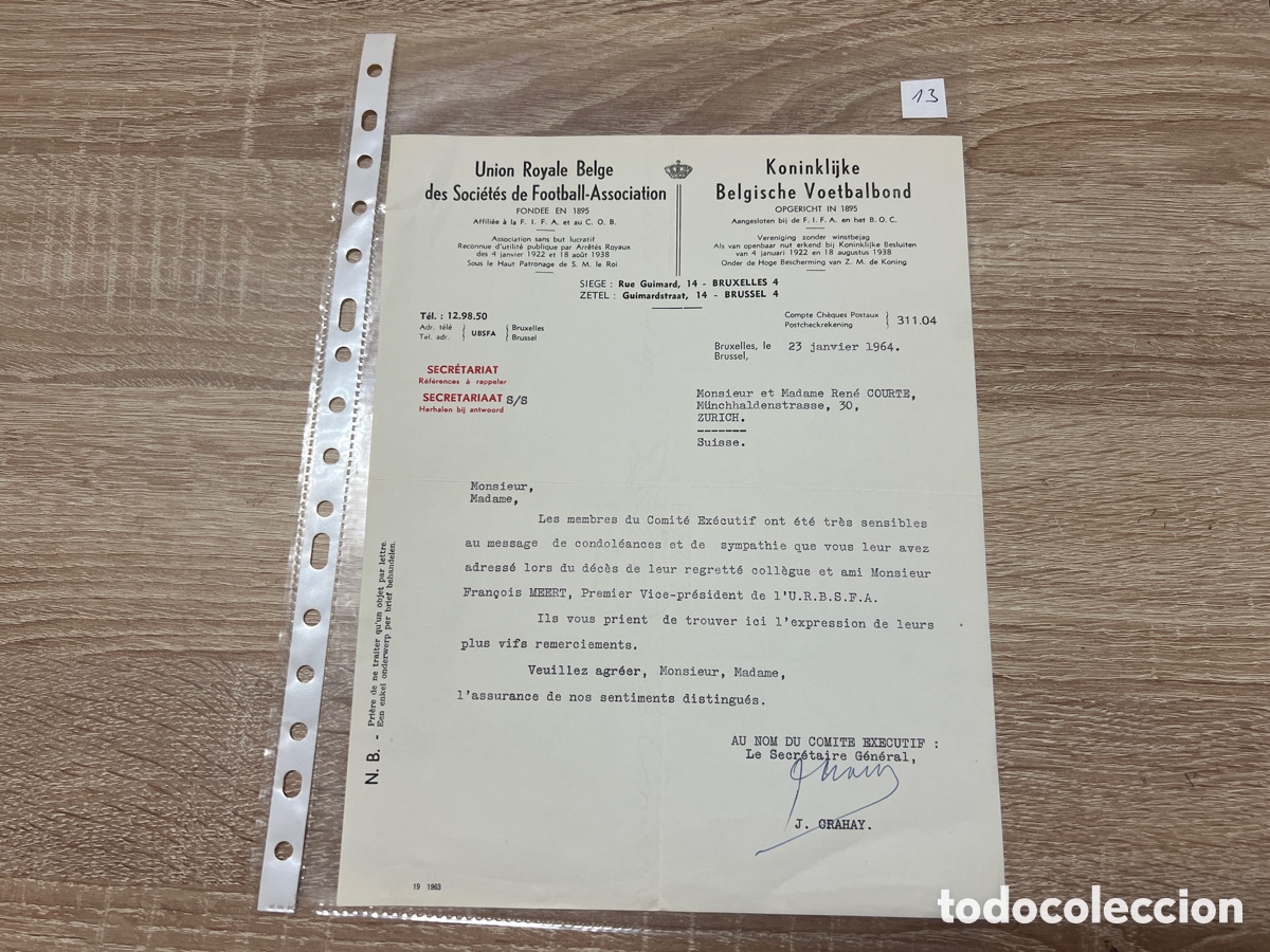CARTA DOCUMENTO FIFA