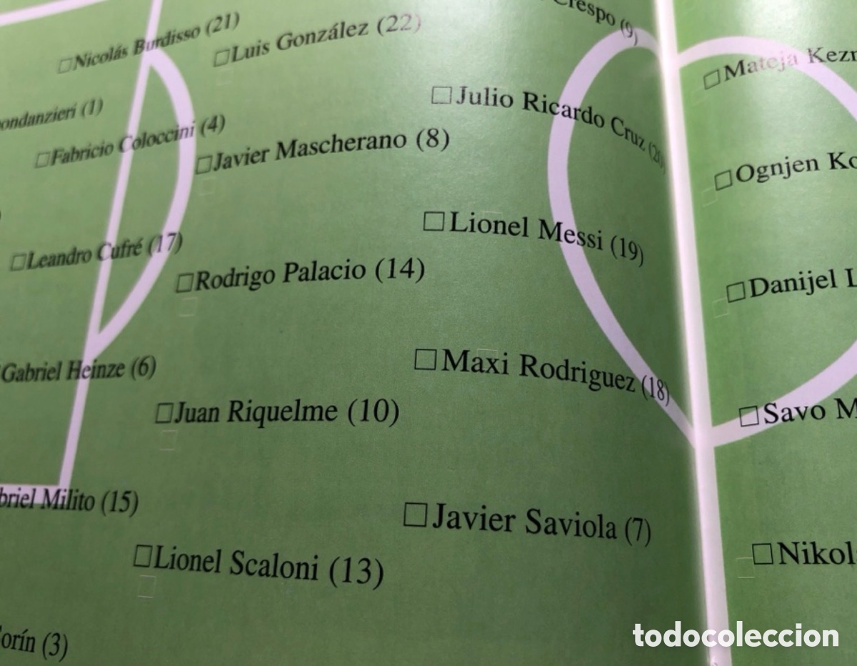 Coleccionismo deportivo: 2006 Messi debut programa Argentina Serbia wc 2006 - Foto 3