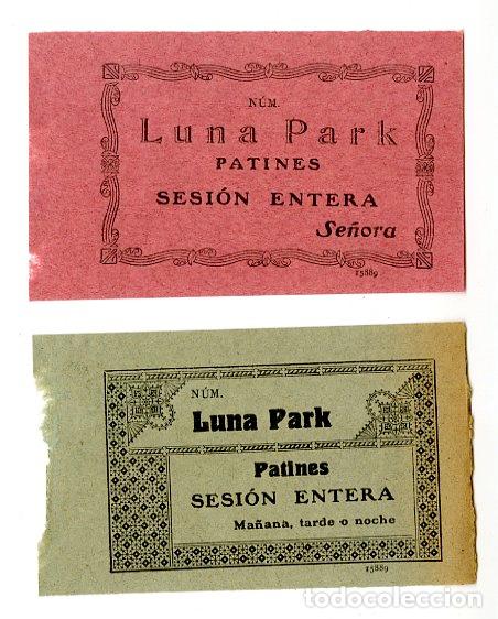 Coleccionismo deportivo: 2 Entradas de Patines / Luna Park