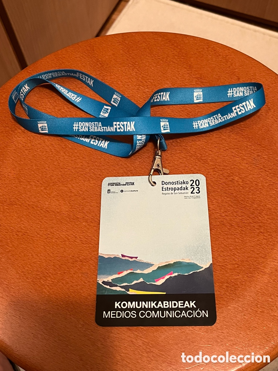 Coleccionismo deportivo: Acreditaci&oacute;n REGATAS DE SAN SEBASTI&Aacute;N 2023. Donostiako estropadak. Medios de comunicaci&oacute;n. Festak