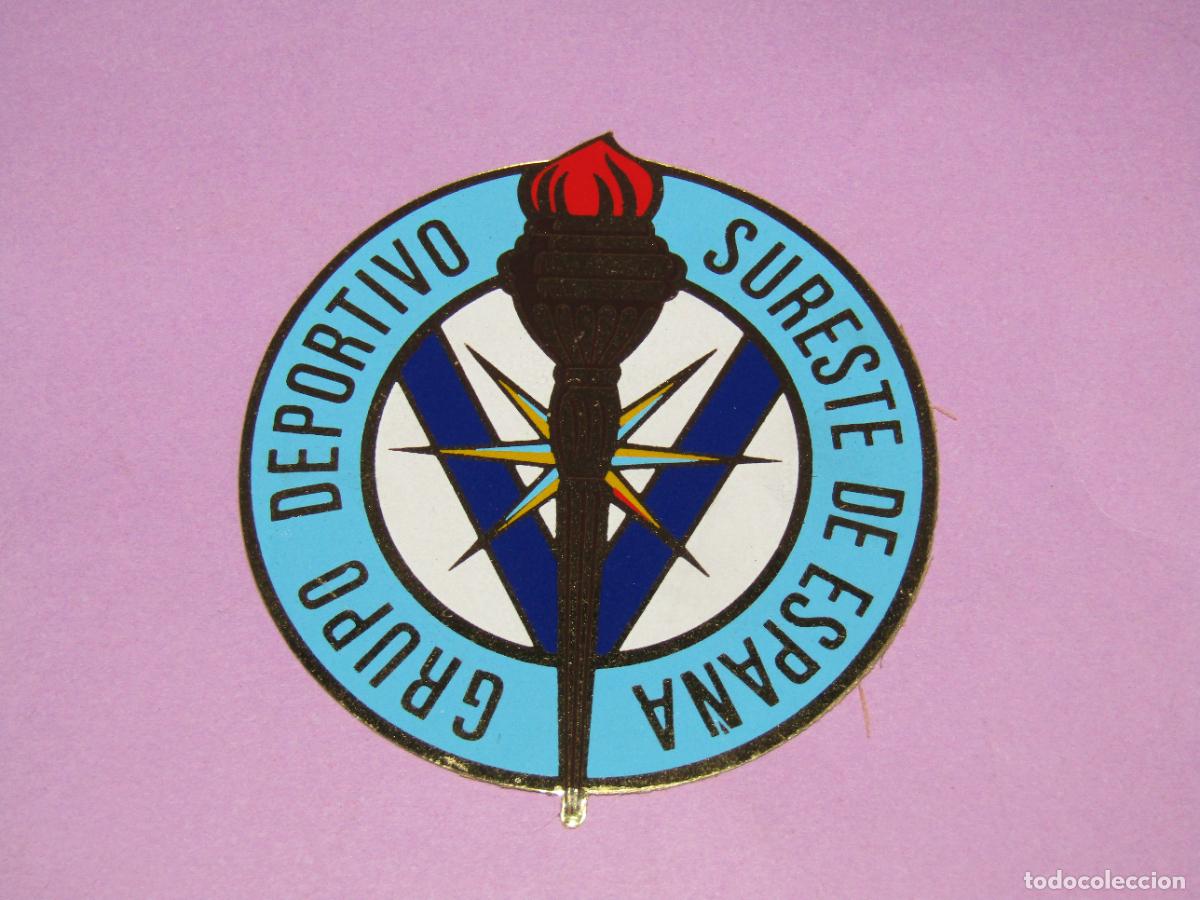 Coleccionismo deportivo: Antigua Adhesiva del GRUPO DEPORTIVO SURESTE DE ESPA&Ntilde;A de Alicante