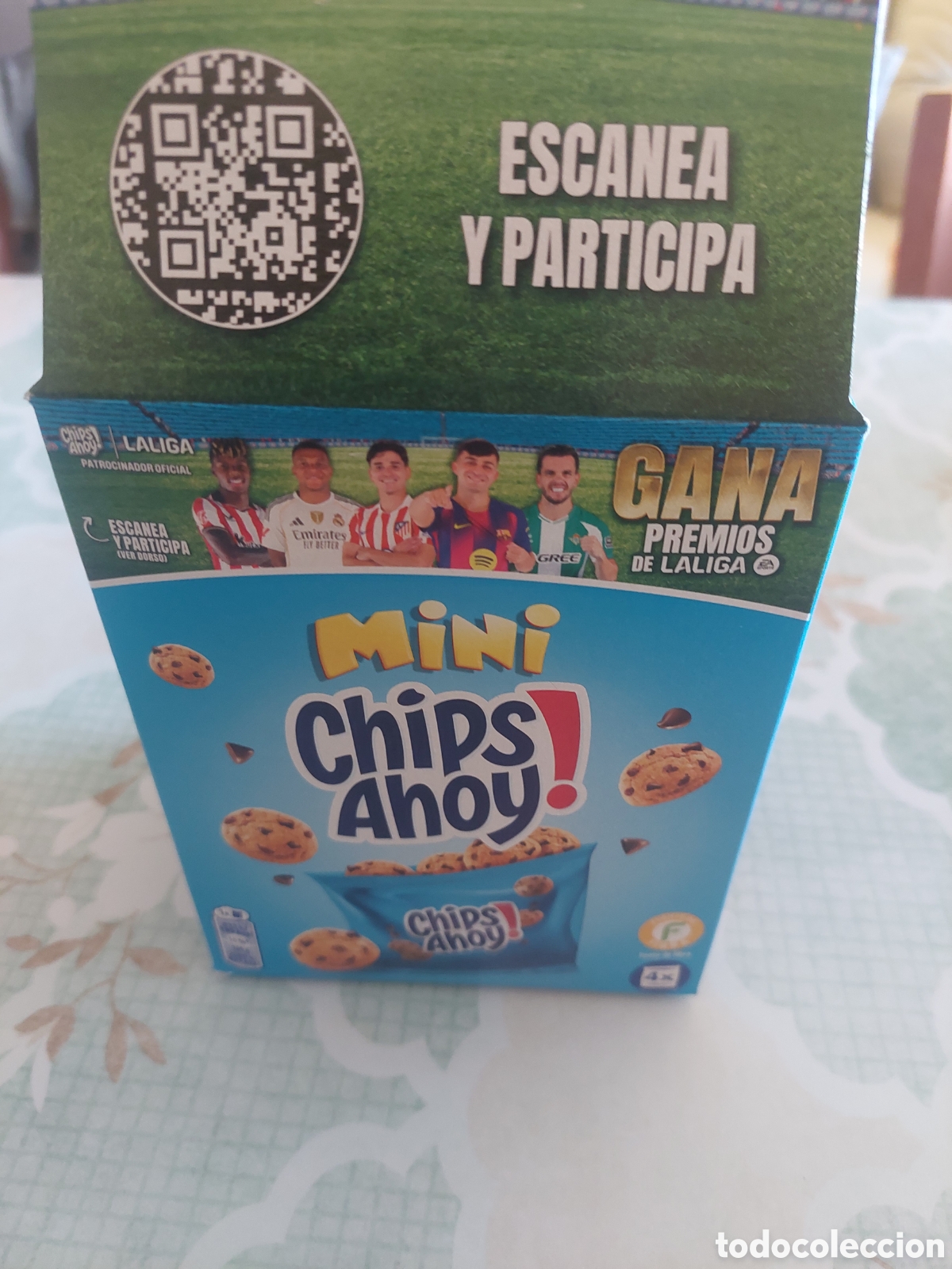 Coleccionismo deportivo: DEPORTES CAJA VACIA GALLETAS MINI CHIP AHOY PREMIOS LIGA F&Uacute;TBOL