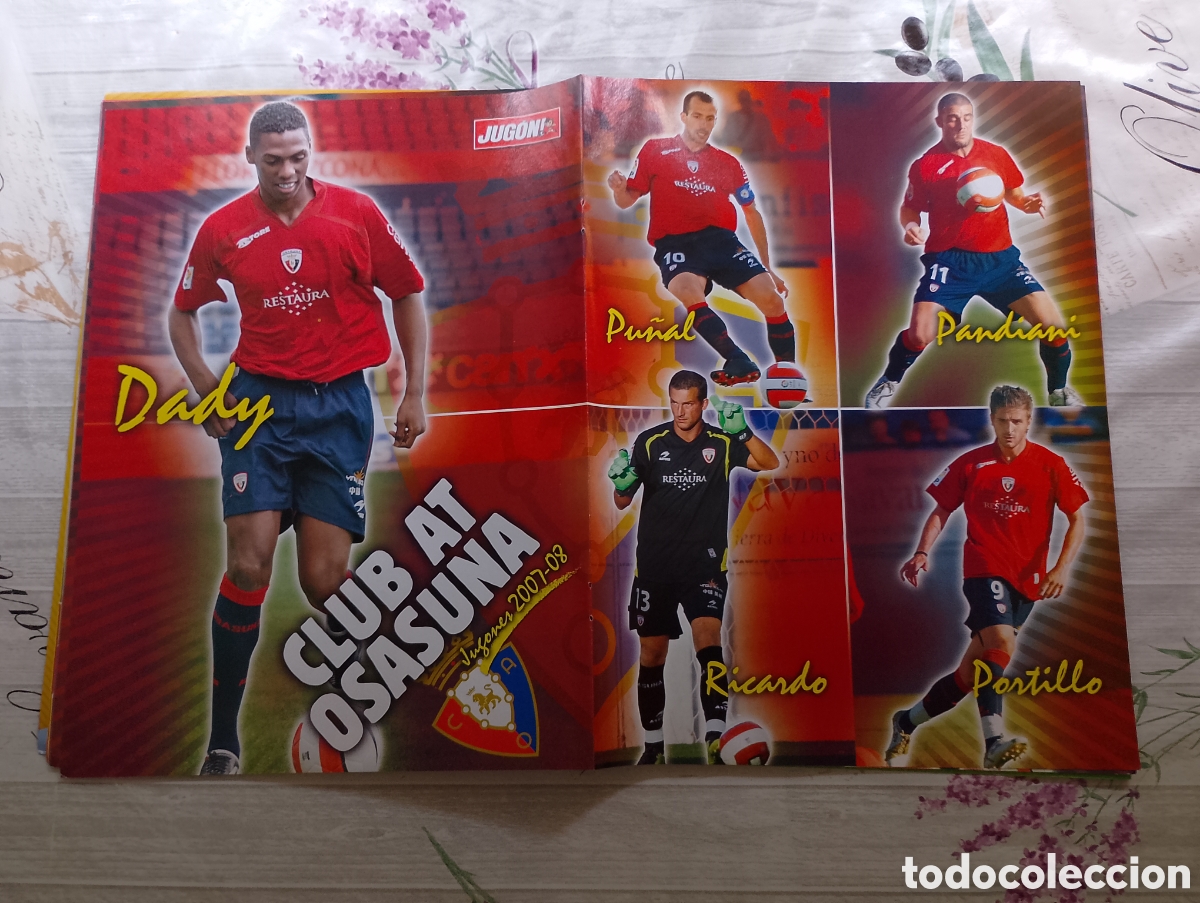 Coleccionismo deportivo: P&oacute;sters Real Racing Club + Club Atl&eacute;tico Osasuna. Temporada 2007-2008