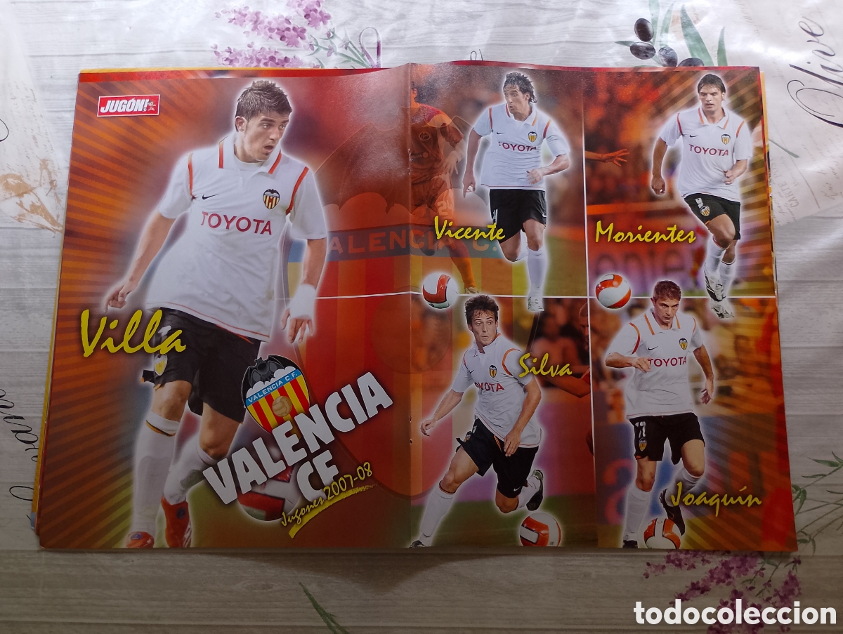 Coleccionismo deportivo: P&oacute;sters Valencia CF + Real Valladolid CF. Temporada 2007-2008