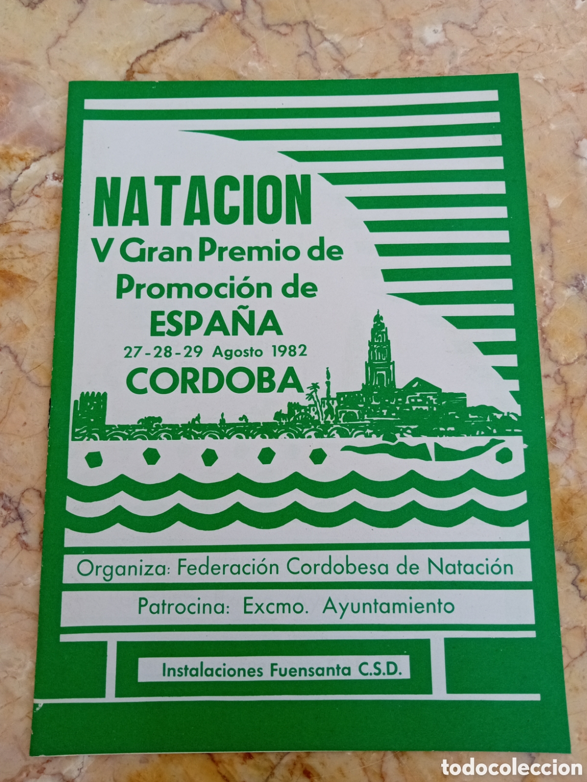 Coleccionismo deportivo: V Gran Premio de Promoci&oacute;n de Espa&ntilde;a de Nataci&oacute;n C&oacute;rdoba 1982
