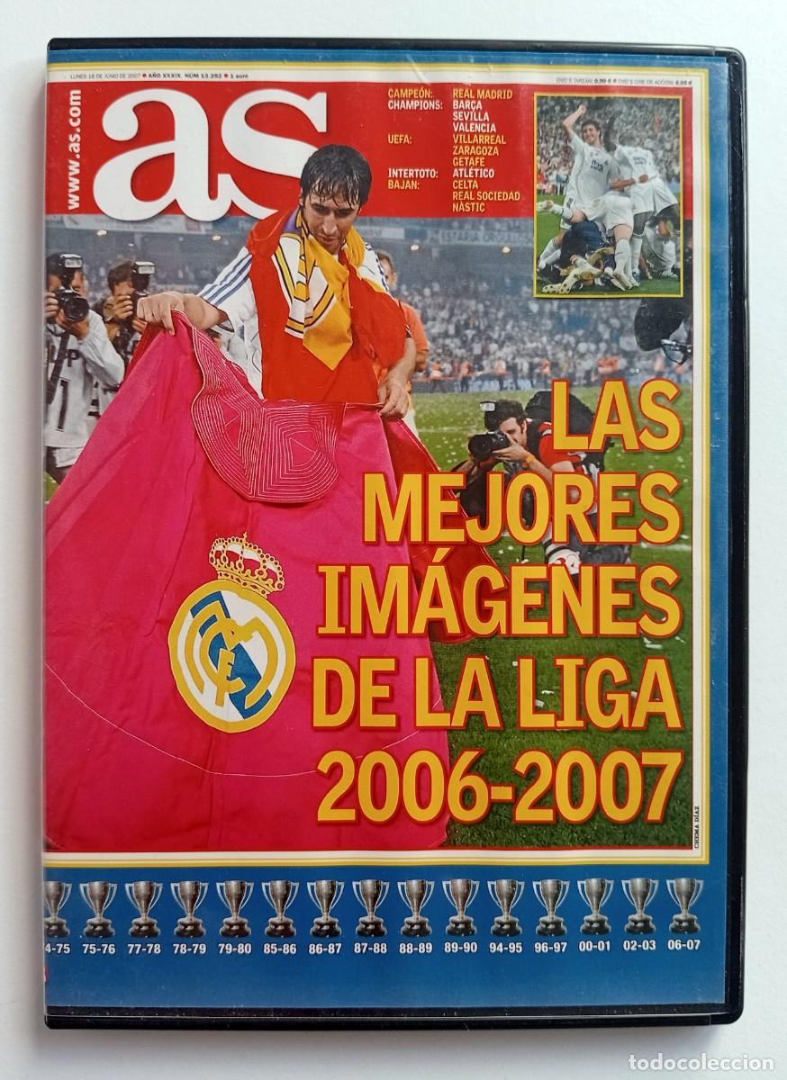 Coleccionismo deportivo: DVD FUTBOL DIARIO AS REAL MADRID CAMPE&Oacute;N MEJORES IM&Aacute;GENES DE LA LIGA 2006-07