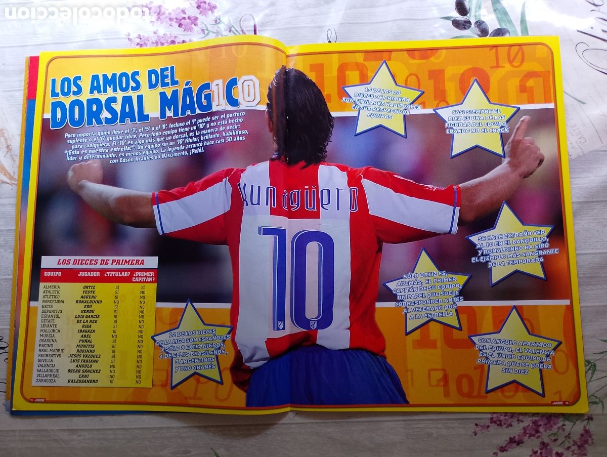 Coleccionismo deportivo: Los amos del dorsal m&aacute;gico. El dorsal 10.