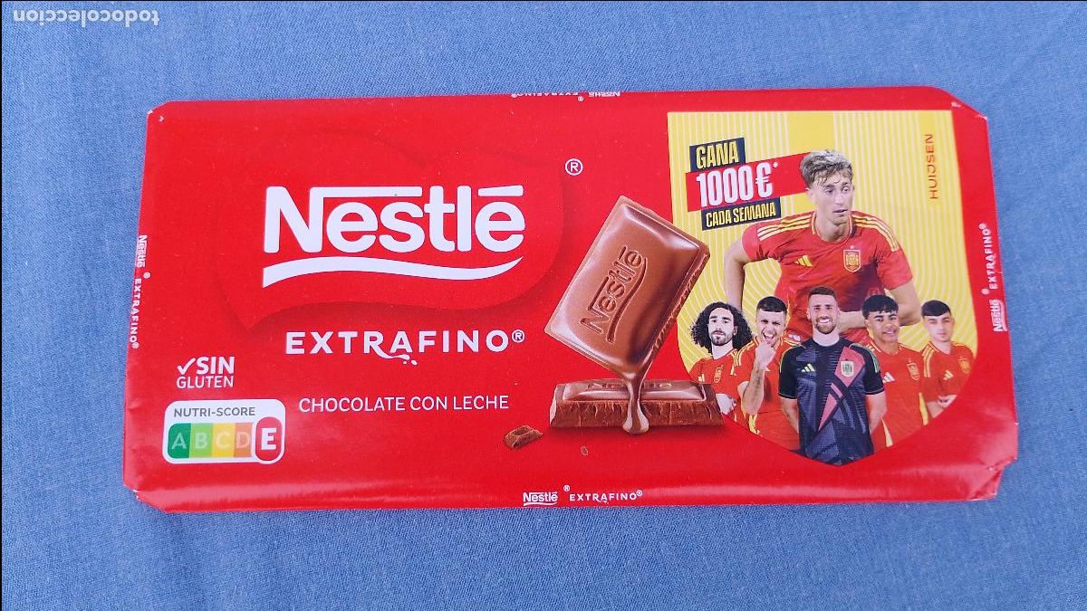 Coleccionismo deportivo: Envoltorio chocolate Nestle coleccionable mundial de f&uacute;tbol 2026 jugador Huijsen