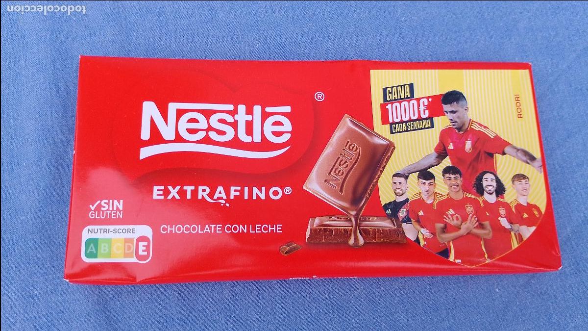 Coleccionismo deportivo: Envoltorio chocolate Nestle coleccionable mundial de f&uacute;tbol 2026 jugador Rodri