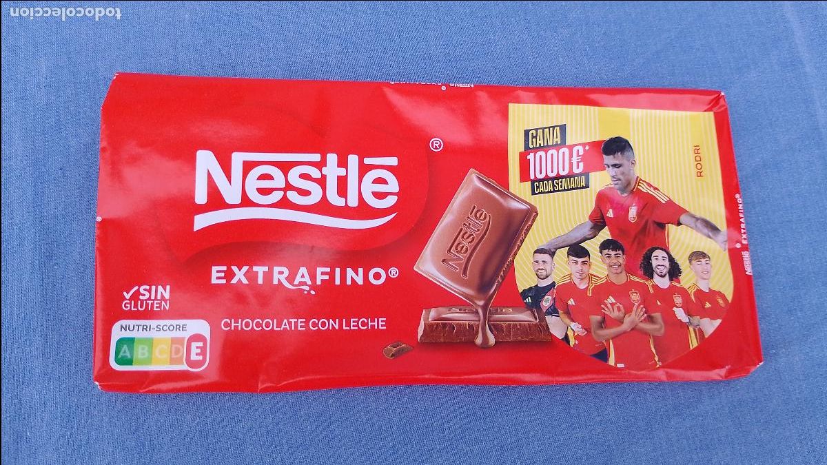 Coleccionismo deportivo: Envoltorio chocolate Nestle coleccionable mundial de f&uacute;tbol 2026 jugador Rodri