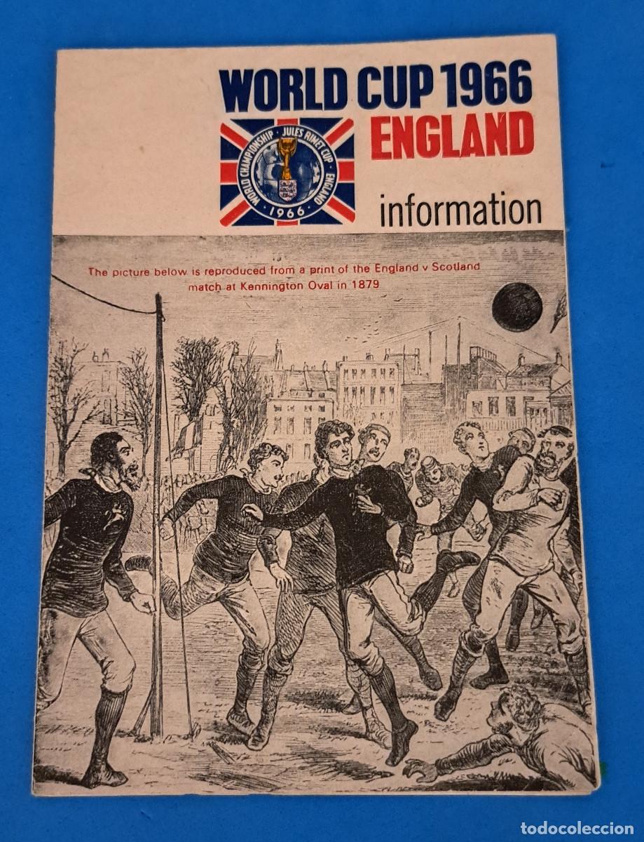 Coleccionismo deportivo: JULES RIMET CUP - WORLD CHAMPIONSHIP - ENGLAND 1966 - FOLLETO INFORMATIVO