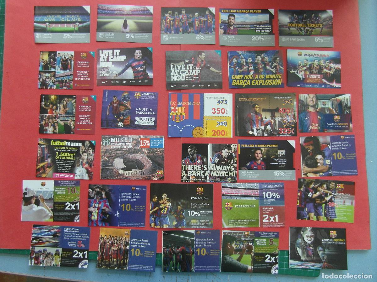 Coleccionismo deportivo: EF: BCN100 - COL. BARCELONA 30 VALE DESCUENTO F.C BARCELONA CAMPO NOU CAMP MUSEO VALES -LEEINT