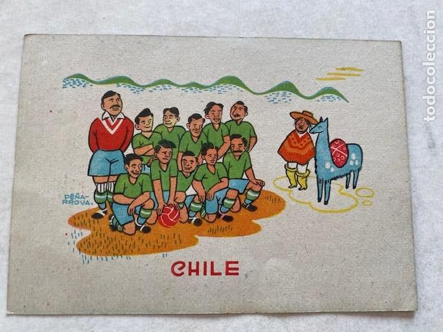 Coleccionismo deportivo: Mundial 50. Seleccion de Chile, Ilustrada por Pe&ntilde;arroya, La Fabrica. Barcelona