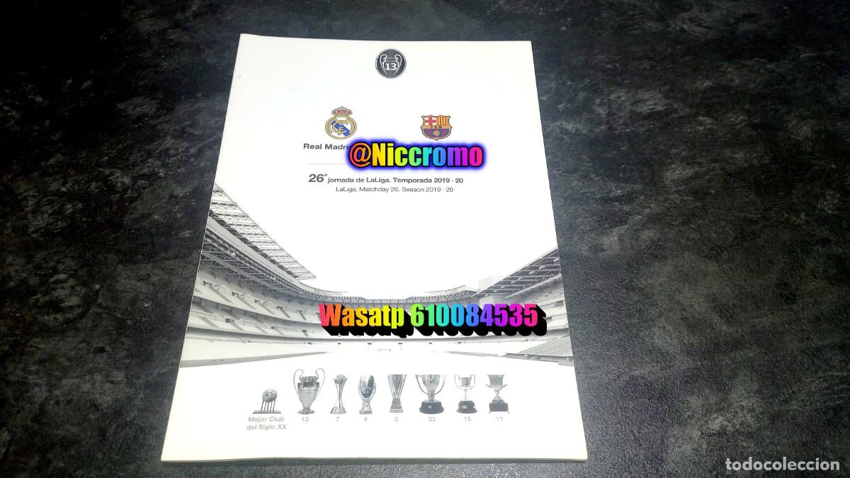 Coleccionismo deportivo: programa zona vip real madrid vs barcelona 26&ordf; jornada muchas fotos a color en 36 paginas niccromo