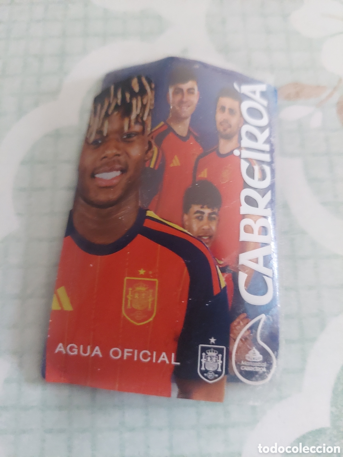 Coleccionismo deportivo: NICO WILLIAMS CROMO FIFA 2026 ETIQUETA AGUA MINERAL NATURAL GALICIA CABREIROA 75 CL SELECCI&Oacute;N ESPA&Ntilde;O