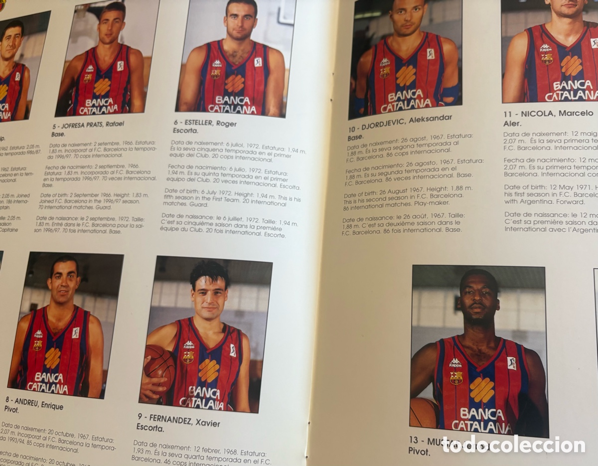 Coleccionismo deportivo: Dosier Bar&ccedil;a baloncesto 97-98 - Foto 6