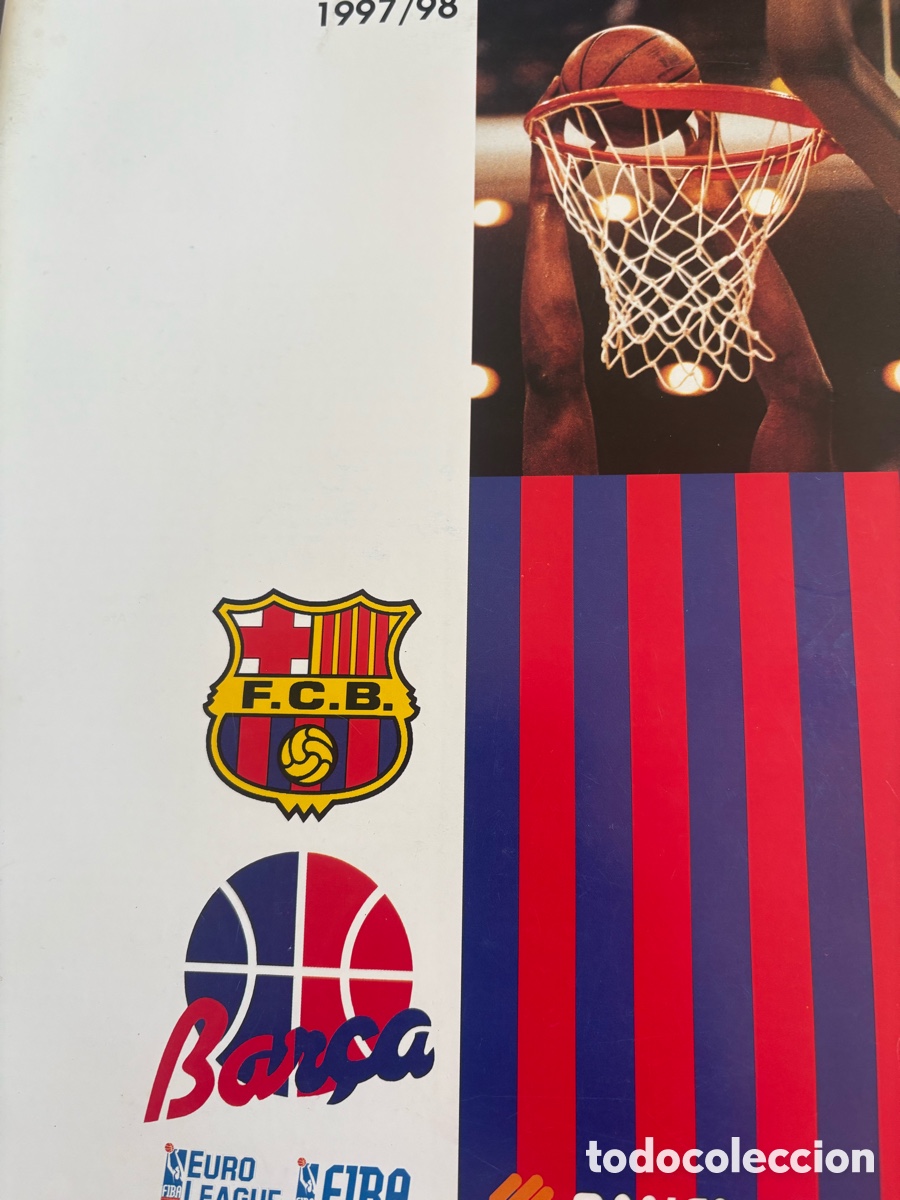 Coleccionismo deportivo: Dosier Bar&ccedil;a baloncesto 97-98