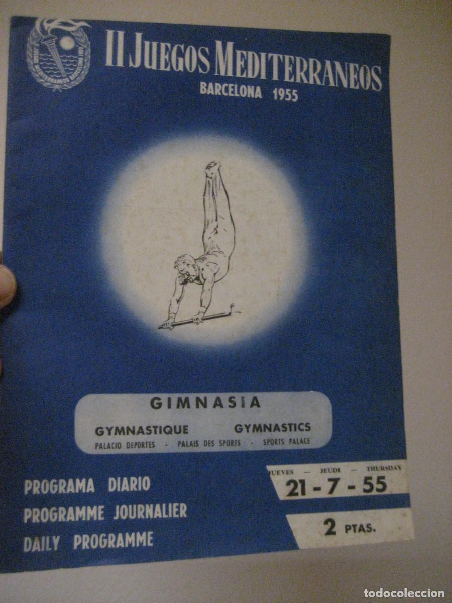 Coleccionismo deportivo: II Juegos Mediterraneos Barcelona 1955 . Gimnasia . Programa