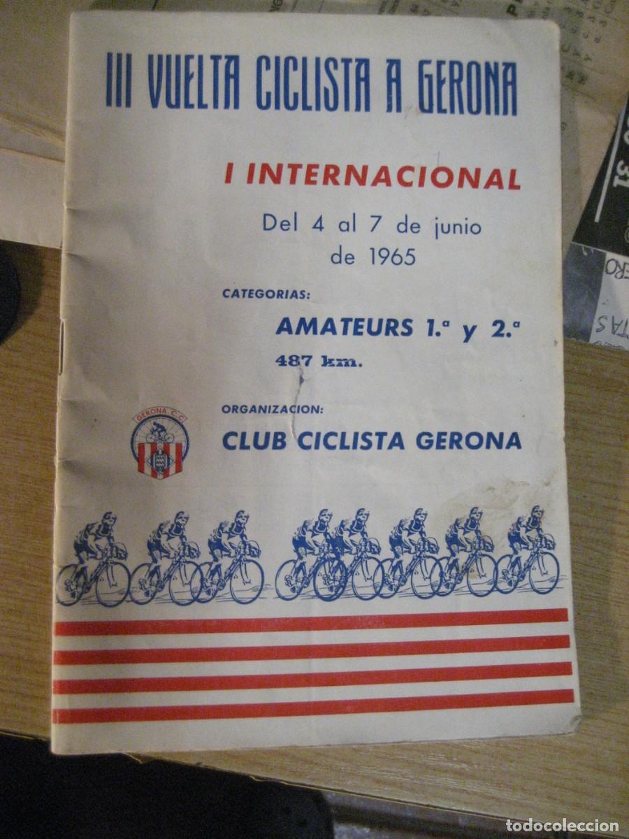 Coleccionismo deportivo: III Vuelta ciclista a Gerona . Girona . I Internacional 1965 . Programa