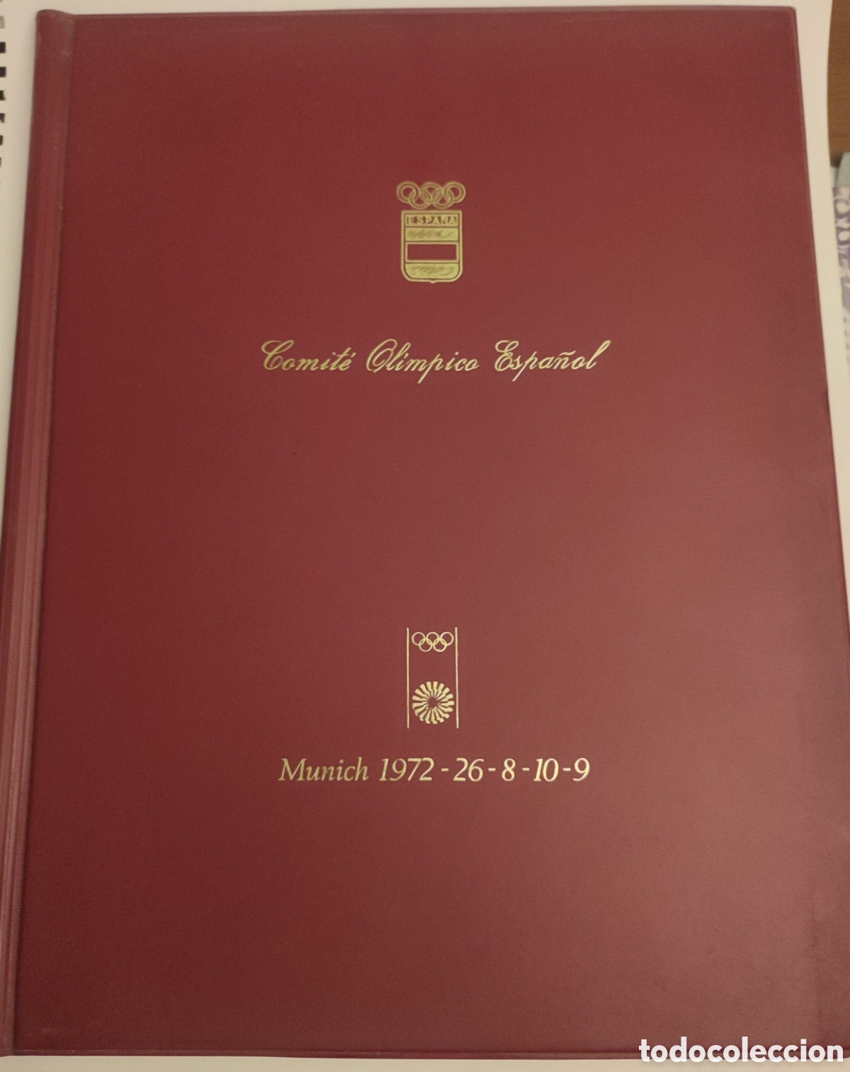 Coleccionismo deportivo: Carpeta Munich 72 Comit&eacute; ol&iacute;mpico espa&ntilde;ol olimpiadas