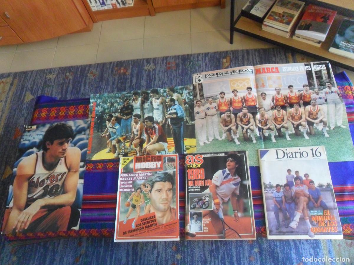 Collectionnisme sportif: LOTE 7 ITEM FERNANDO MART&Iacute;N CON DOSSIER GR&Aacute;FICO MUERTE. REAL MADRID BALONCESTO. DE LUJO ENTRA Y MIRA