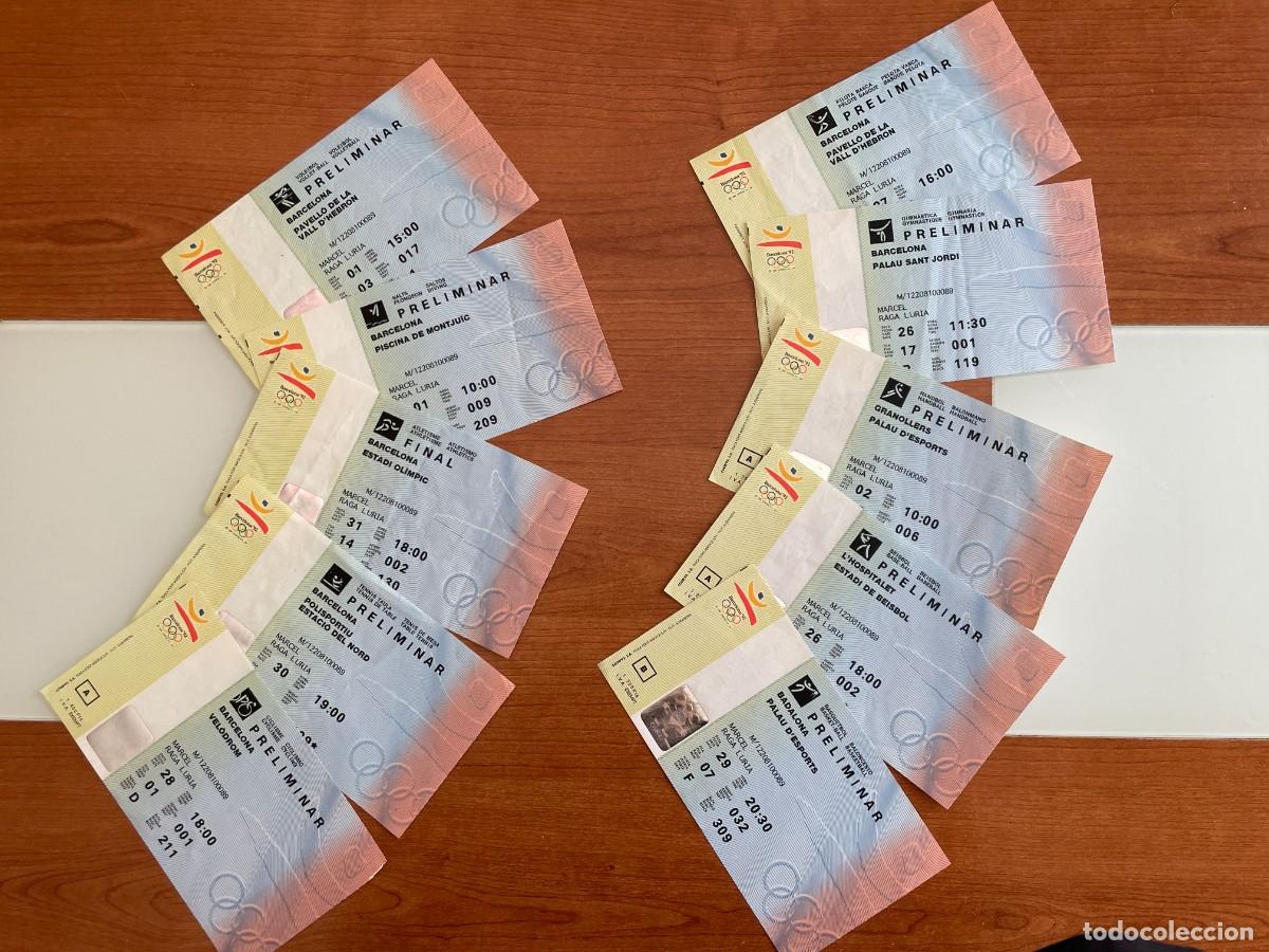 Coleccionismo deportivo: 10 entradas diversos deportes JJOO Barcelona'92