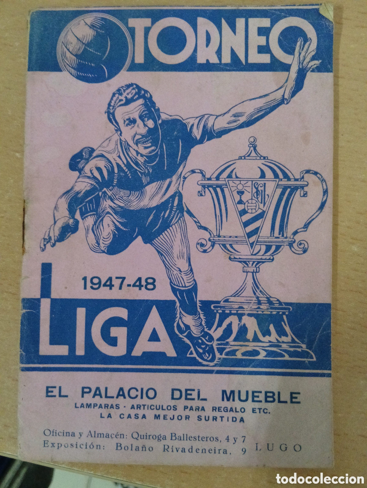 Coleccionismo deportivo: Libreta de la temporada de liga 1947 -48 del futbol espa&ntilde;ol, sin anotaciones