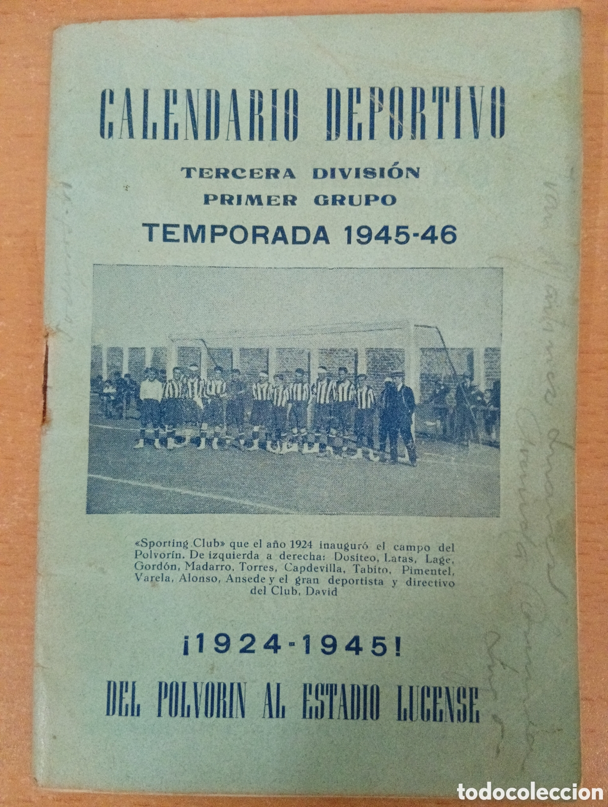 Coleccionismo deportivo: Libreta de la temporada de liga 1946- 47 1&ordf;, 2&ordf; y 3&ordf; Division
