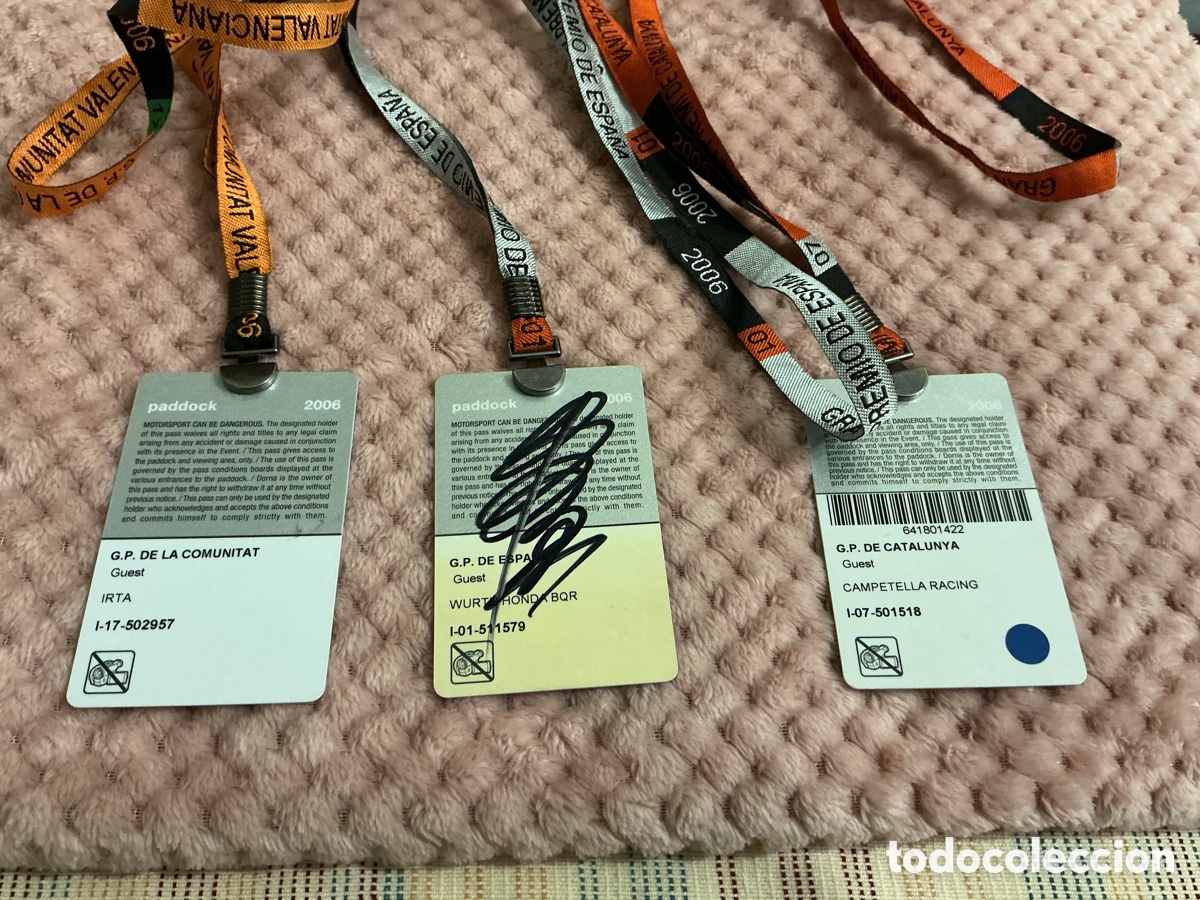 Coleccionismo deportivo: PASES DE PADDOCK MOTO GP - Foto 5