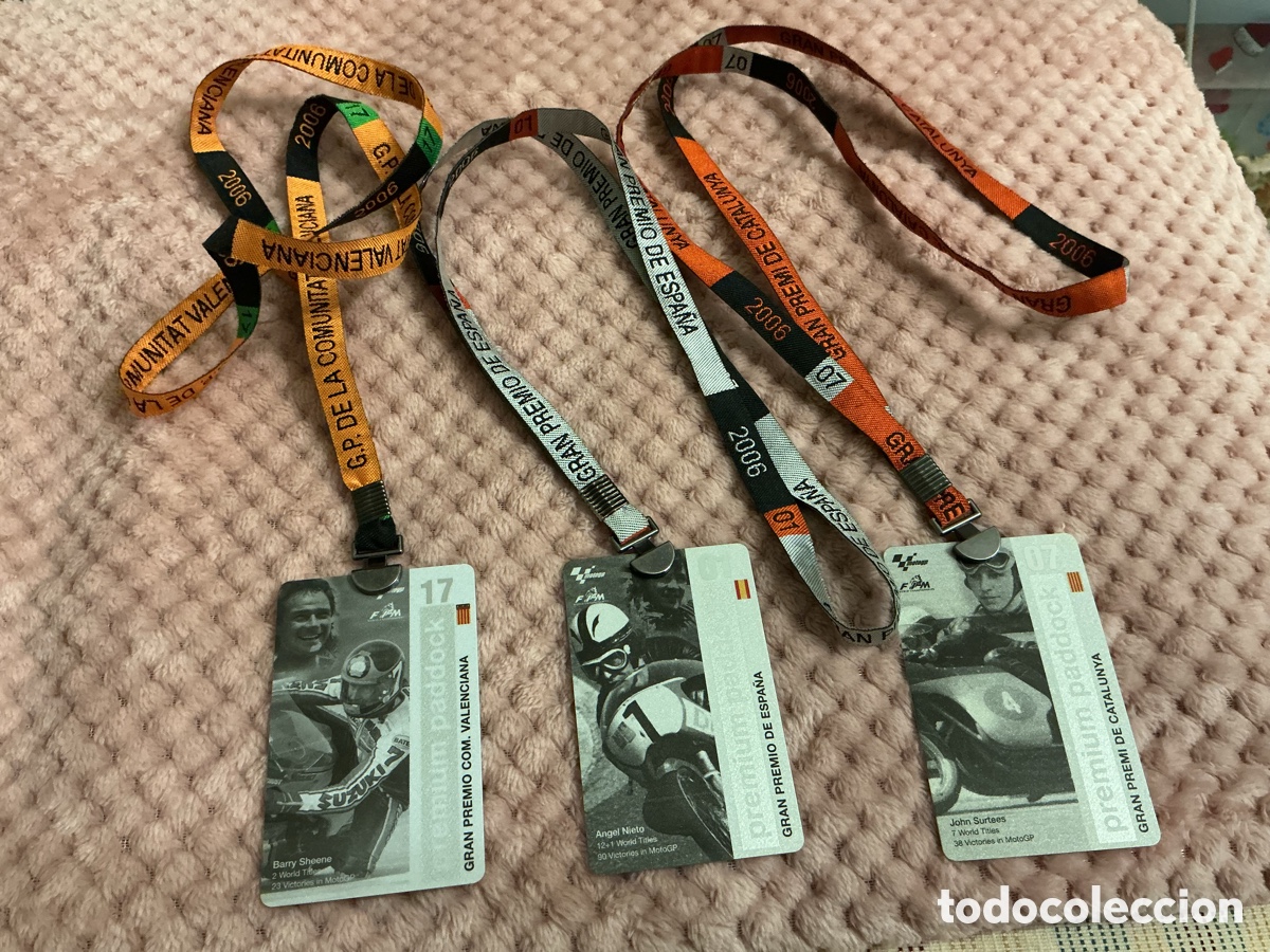 Coleccionismo deportivo: PASES DE PADDOCK MOTO GP