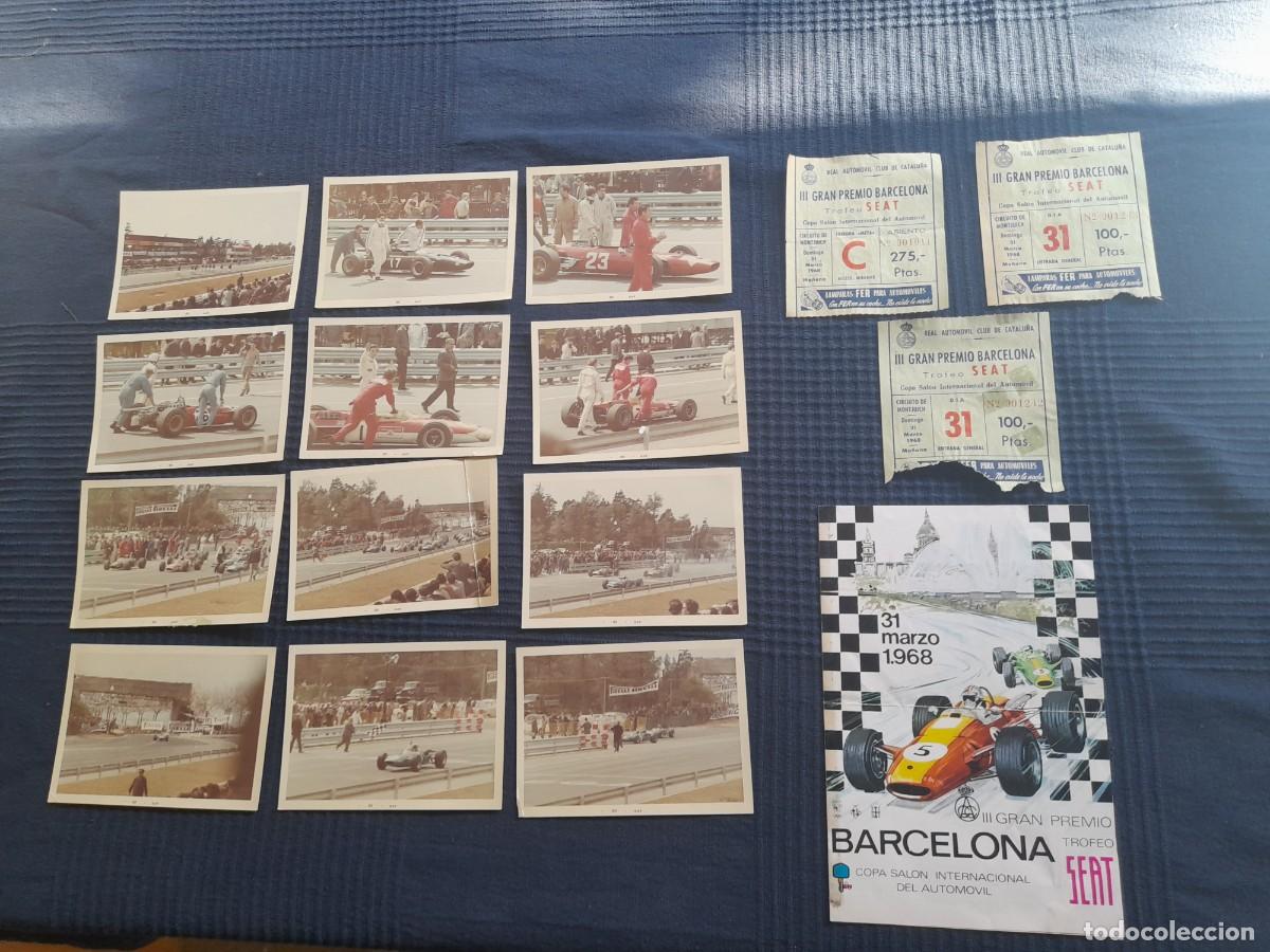Coleccionismo deportivo: LOTE III GRAN PREMIO BARCELONA. TROFEO SEAT. 1968