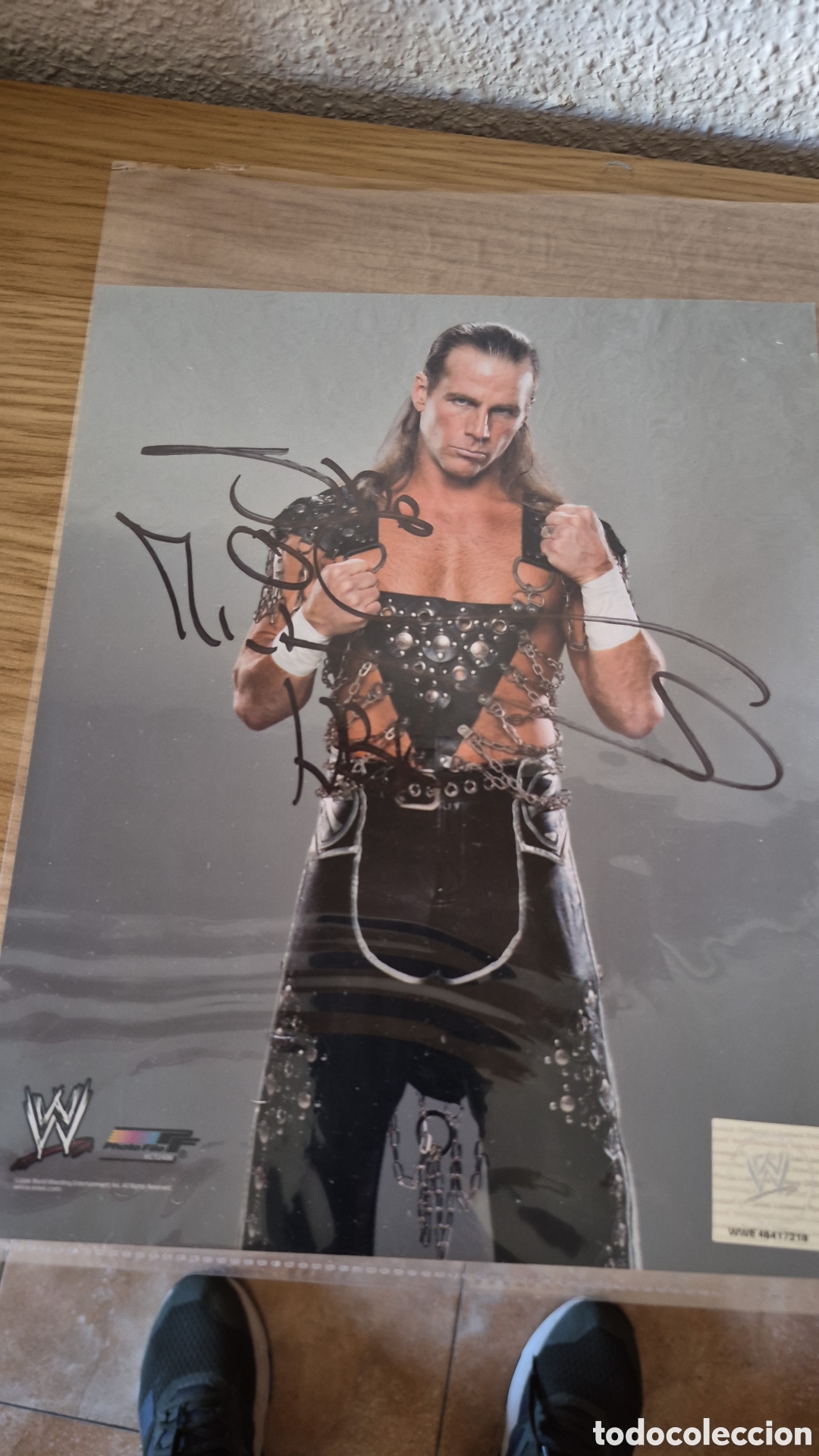 Coleccionismo deportivo: Foto firmada Luchador Shawn Michaels wwe wwf