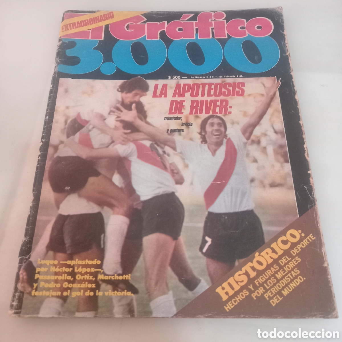 Collectionnisme sportif: Una Revista deportes Antigua conmemorativa a&ntilde;o 1977 Pele River f&uacute;tbol boxeo carreras etc