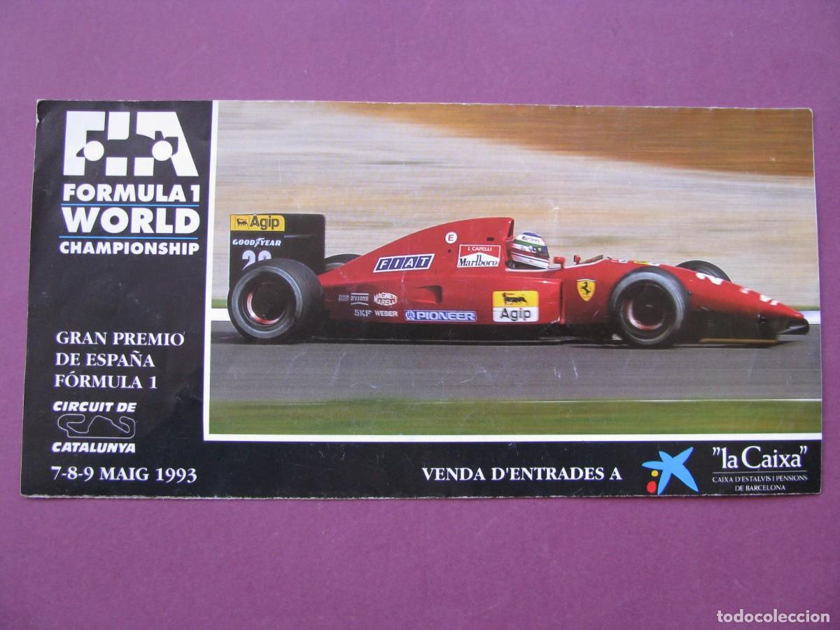 Coleccionismo deportivo: FOLLETO, PROGRAMA DE FORMULA 1. GRAN PREMIO DE ESPA&Ntilde;A, CIRCUIT DE CATALUNYA MAYO 1993.
