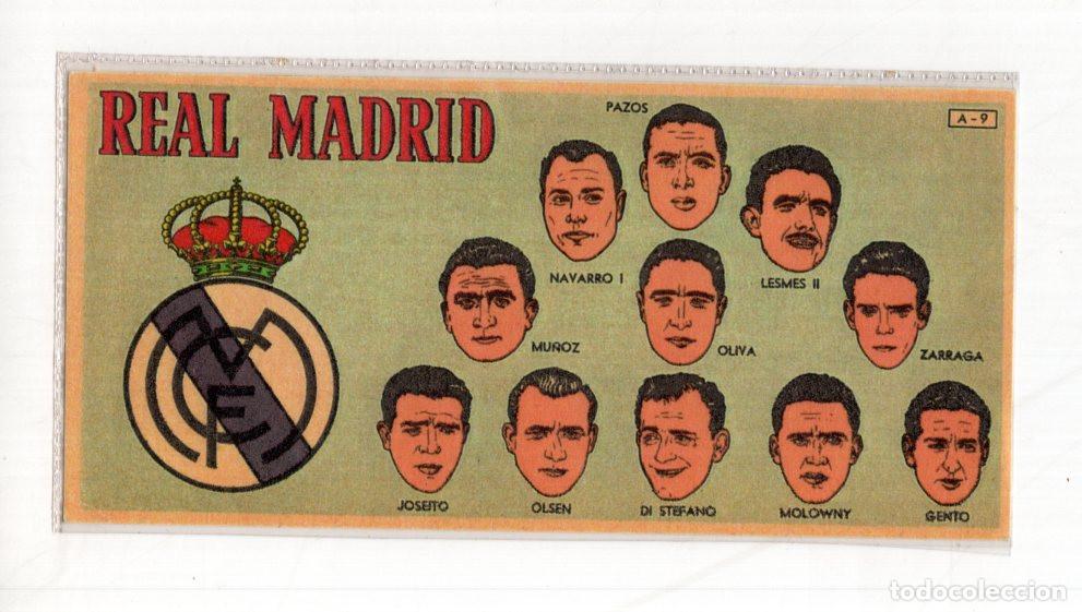 Sports collectibles: CROMO EQUIPO REAL MADRID DE LA TEMPORADA 1953-1954, EMITIDO MARCA COMERCIAL CHOCOLATES BATANGA.