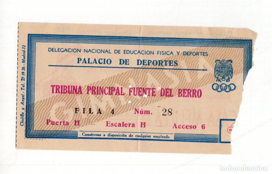 Collezionismo sportivo: ENTRADA PALACIO DE DEPORTES MADRID 1960 EXHIBICI&Oacute;N EQUIPO JAPON&Eacute;S DE GIMNASIA