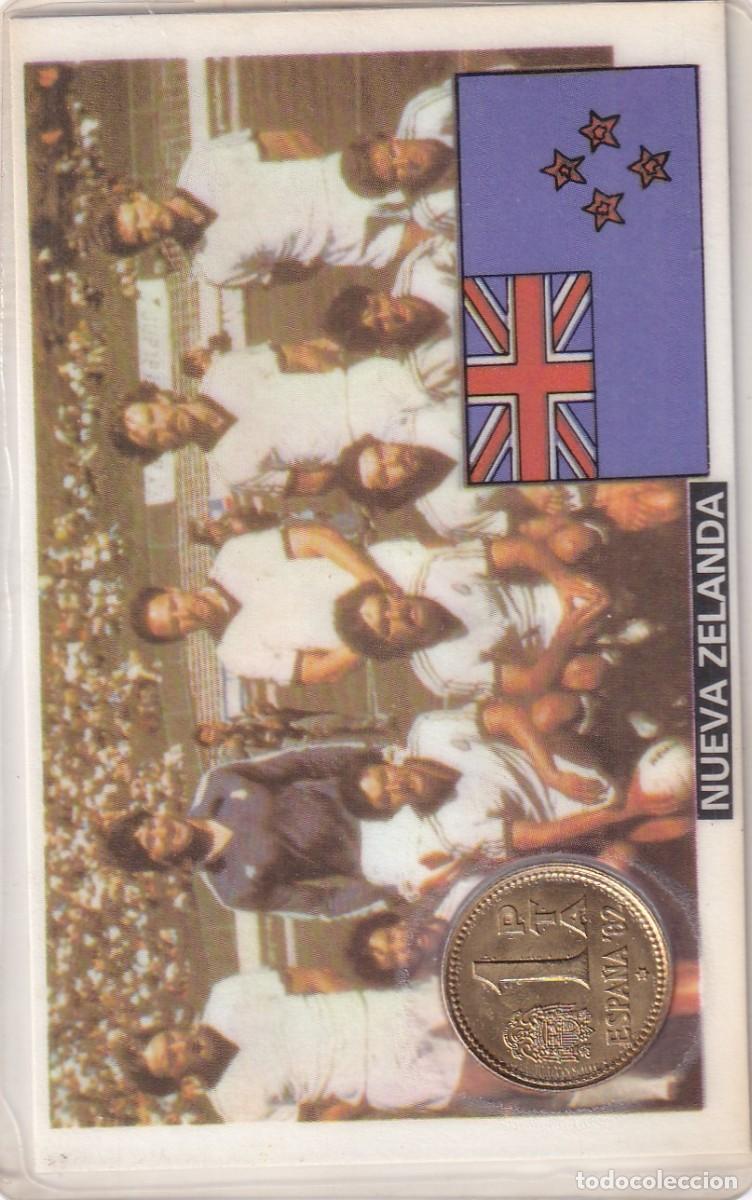 Colecionismo desportivo: MONEDA OFICIAL CONMEMORATIVA MUNDIAL F&Uacute;TBOL ESPA&Ntilde;A 82 EQUIPO NUEVA ZELANDA