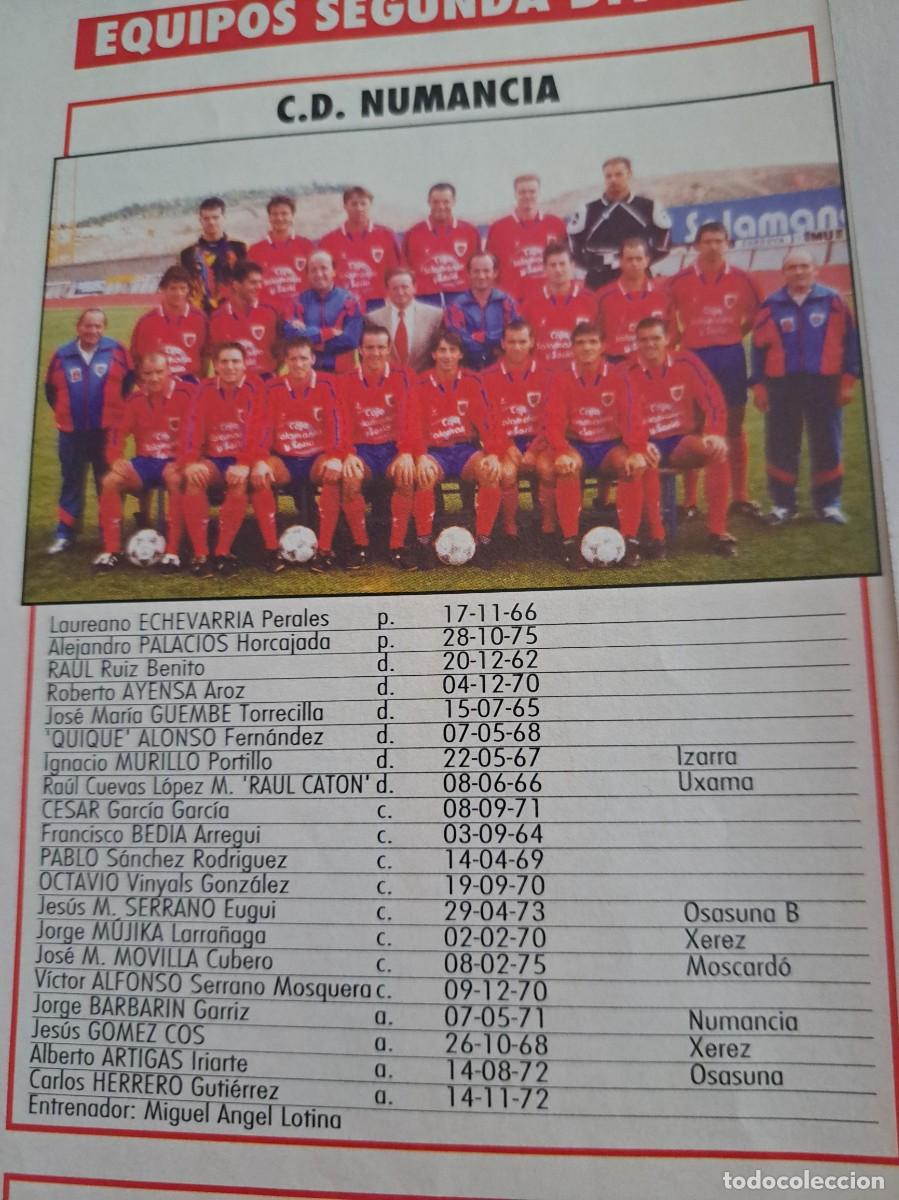 Coleccionismo deportivo: Foto plantilla y jugadores Don Bal&oacute;n 1995-96. CD Numancia