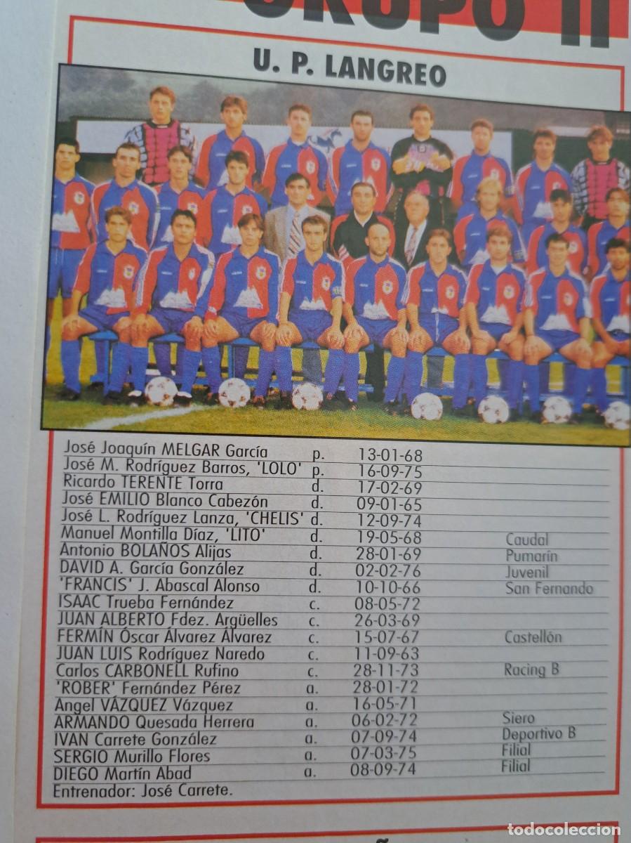 Coleccionismo deportivo: Foto plantilla y jugadores Don Bal&oacute;n 1995-96. UP Langreo