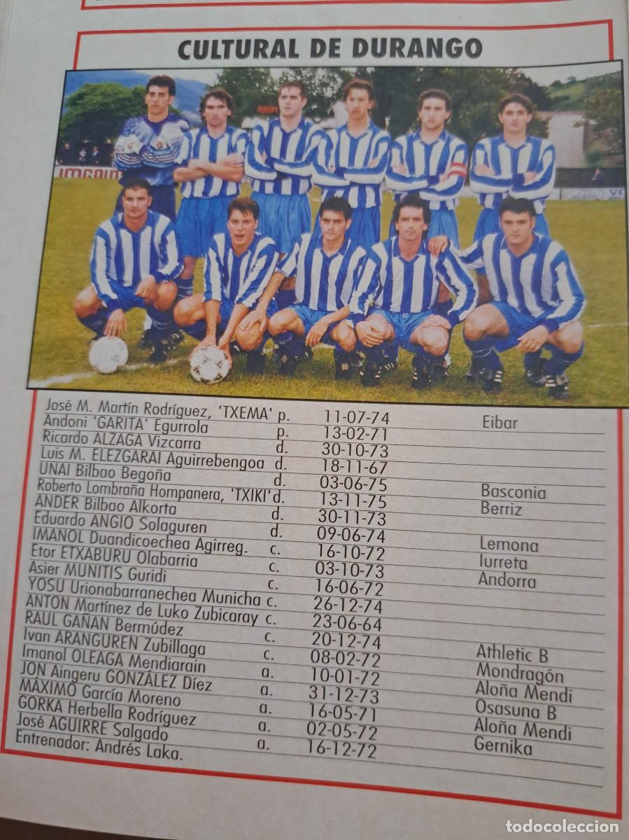Coleccionismo deportivo: Foto plantilla y jugadores Don Bal&oacute;n 1995-96. Cultural Durango