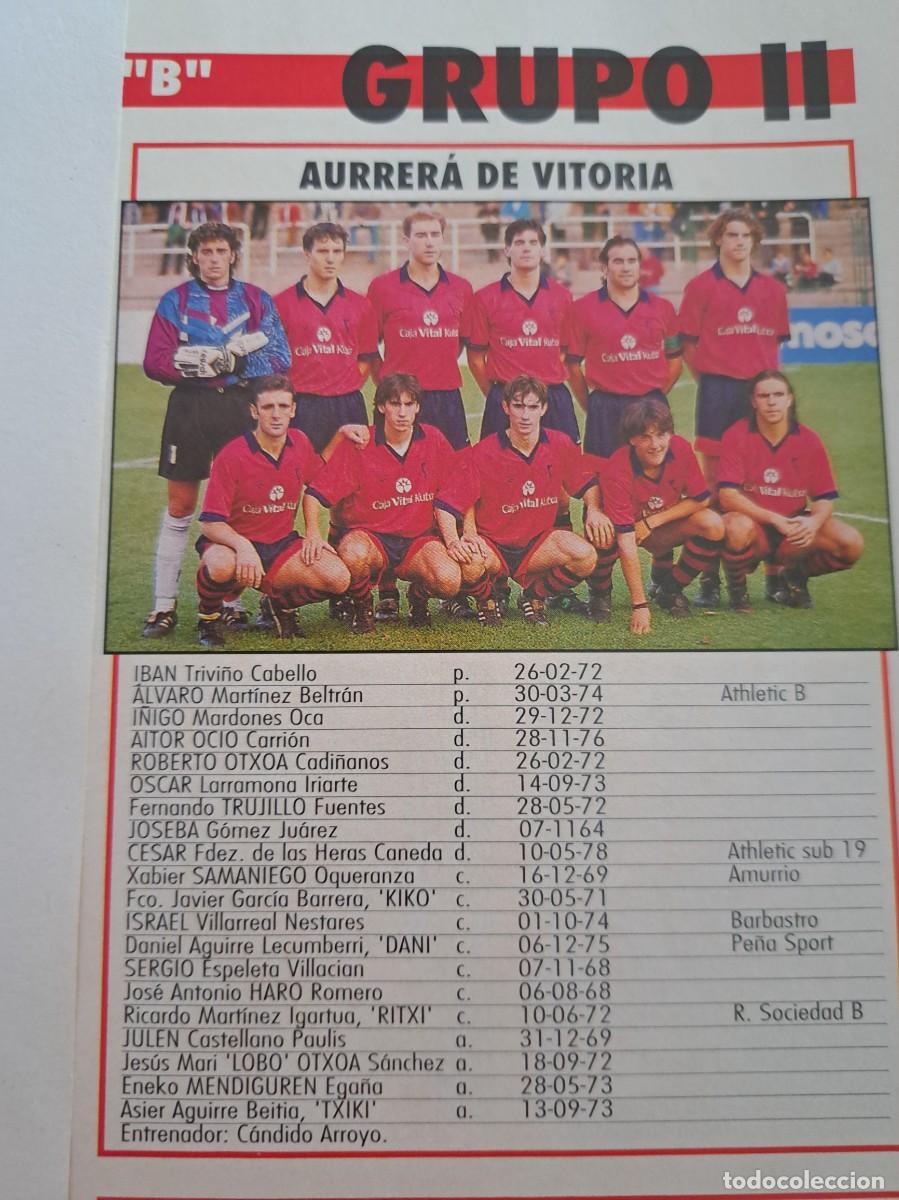 Coleccionismo deportivo: Foto plantilla y jugadores Don Bal&oacute;n 1995-96. Aurrera Vitoria