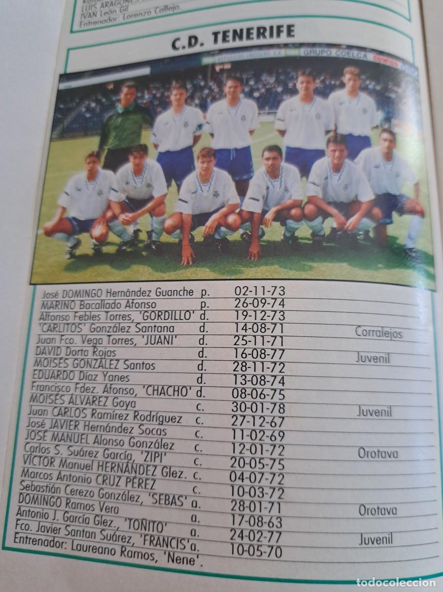 Coleccionismo deportivo: Foto plantilla y jugadores Don Bal&oacute;n 1995-96. CD Tenerife