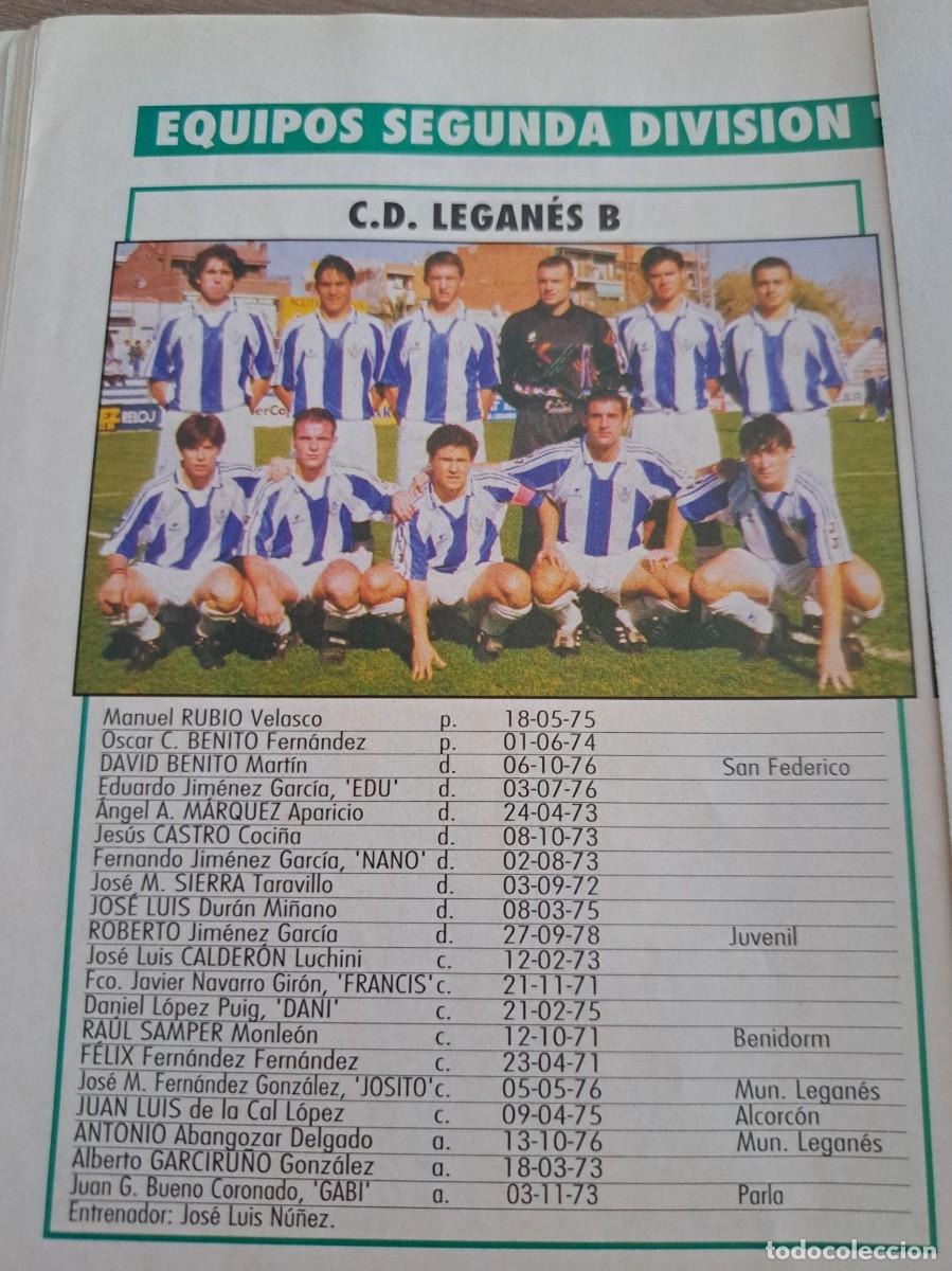 Coleccionismo deportivo: Foto plantilla y jugadores Don Bal&oacute;n 1995-96. CD Leganes B