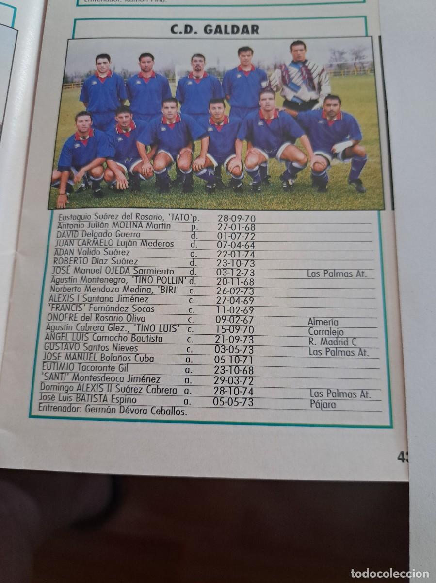 Coleccionismo deportivo: Foto plantilla y jugadores Don Bal&oacute;n 1995-96. CD Galdar
