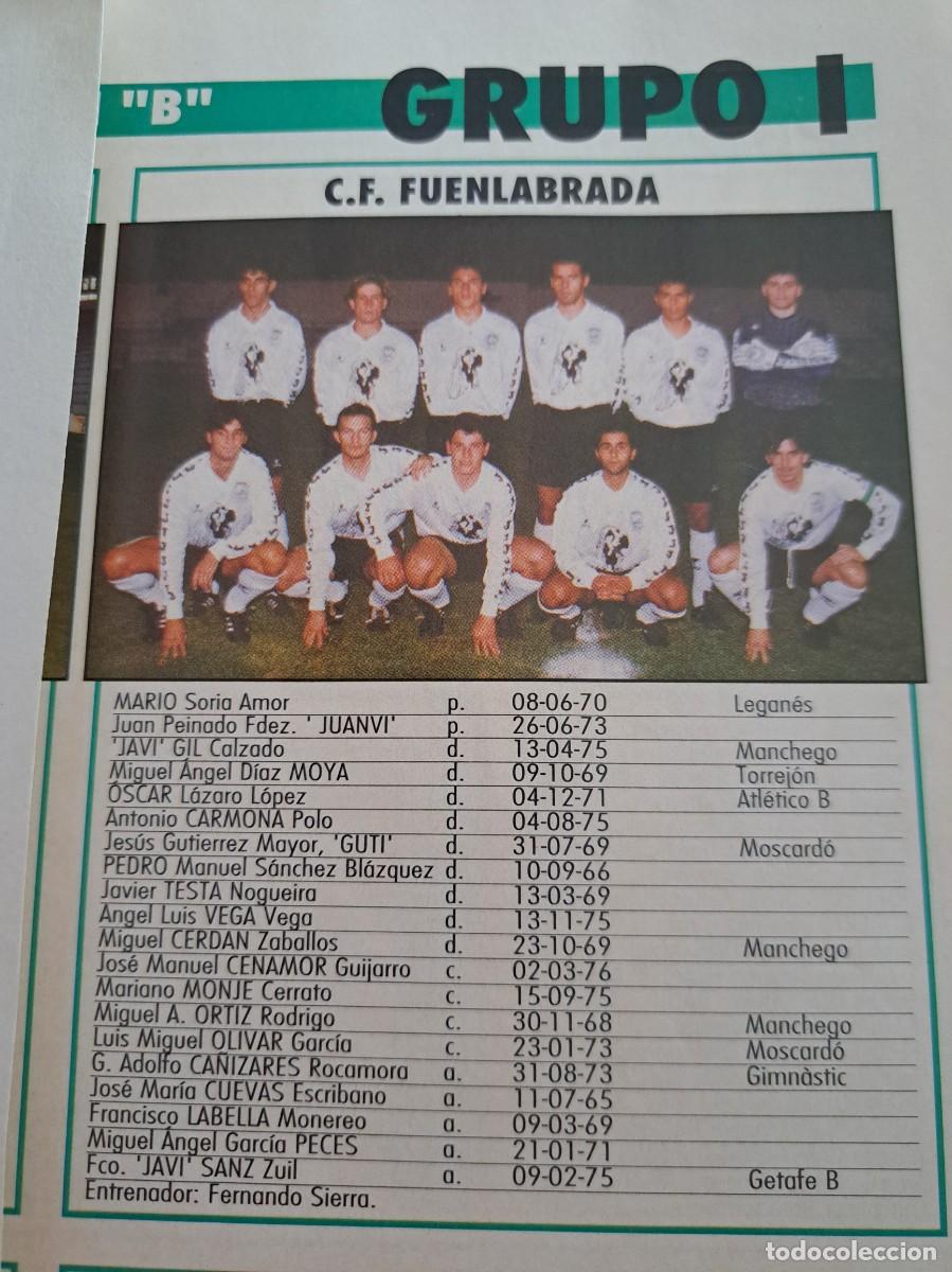 Coleccionismo deportivo: Foto plantilla y jugadores Don Bal&oacute;n 1995-96. CF Fuenlabrada