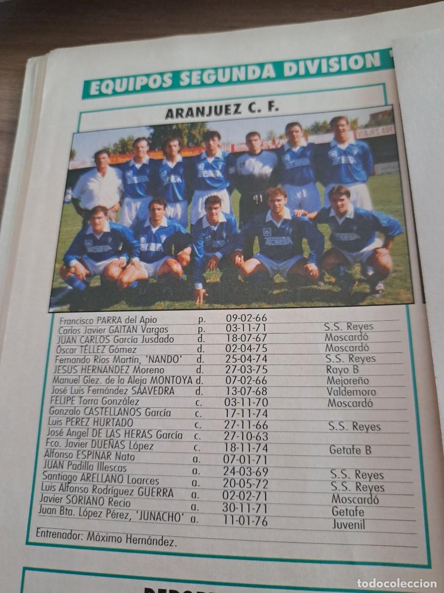 Coleccionismo deportivo: Foto plantilla y jugadores Don Bal&oacute;n 1995-96. Aranjuez CF